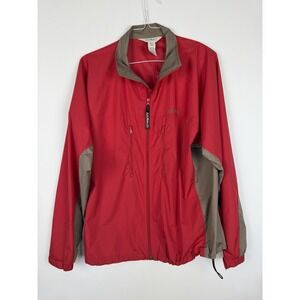 vintage L.L. Bean men's red windbreaker jacket size L‎